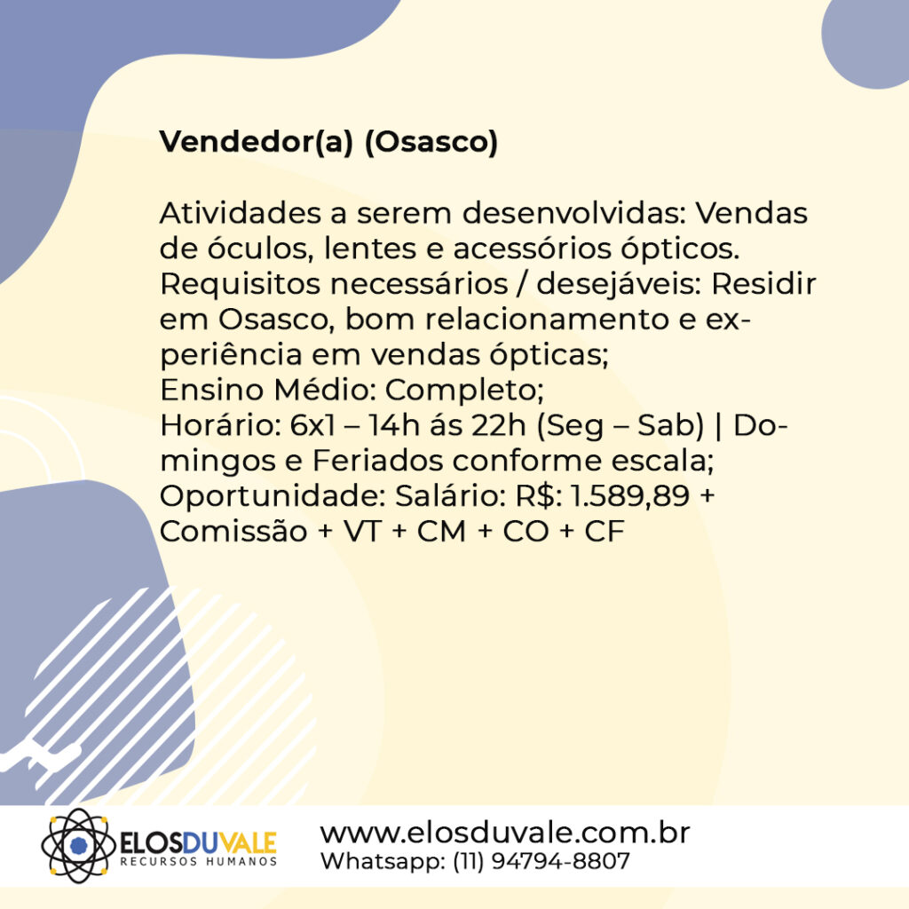14 - Vendedor(a) (Osasco)